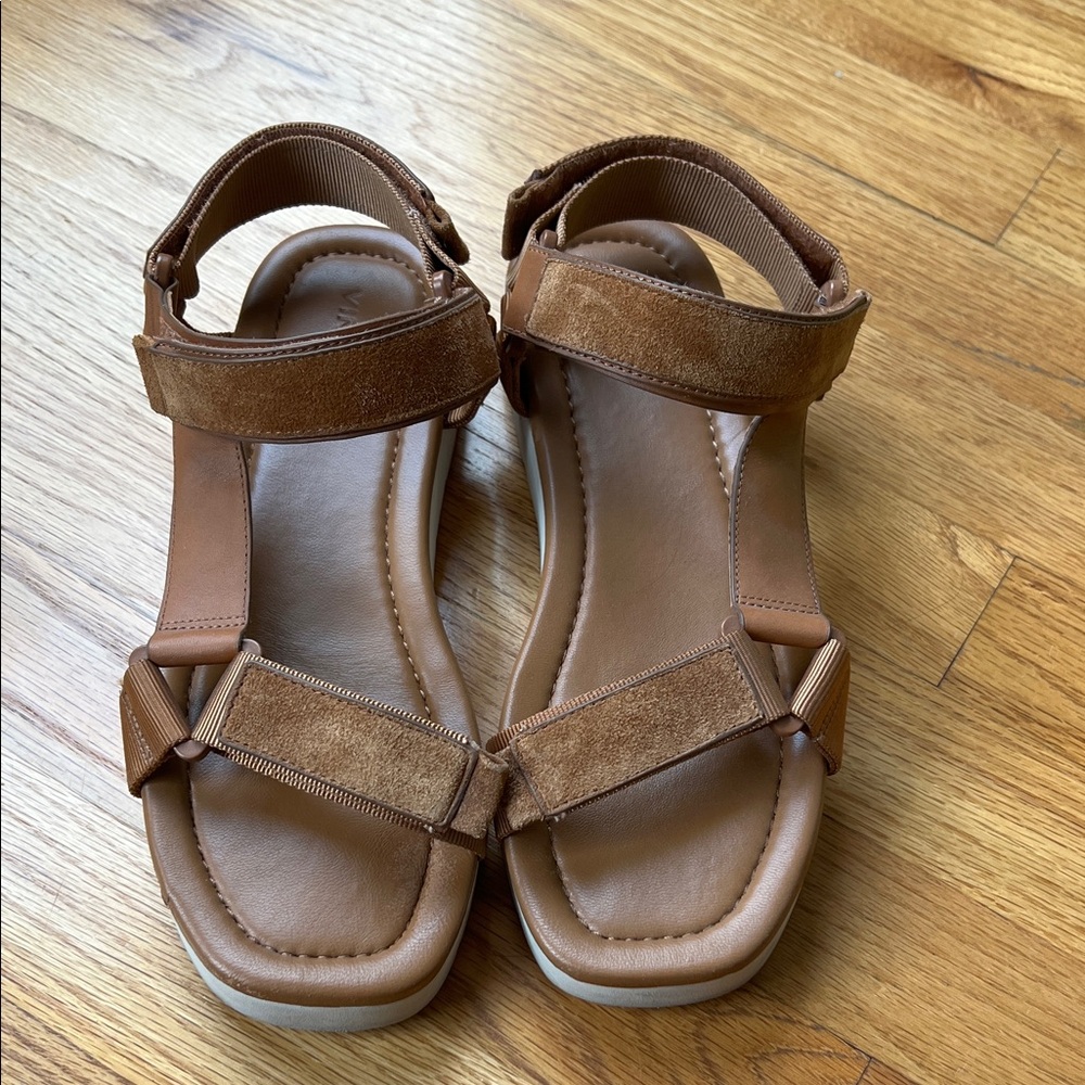 Vince Brown Suede Sandals